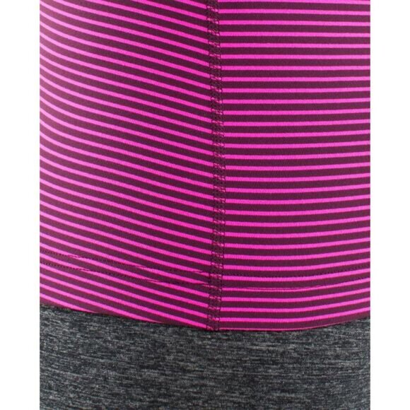LULULEMON Cool Racerback Sz 4 Hyper Stripe Raspberry Glo Light / Plum - Picture 5 of 9